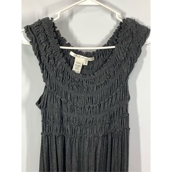 Max Studio Women’s Smocked Bodice Midi Dress Grey Small - Picture 1 of 6